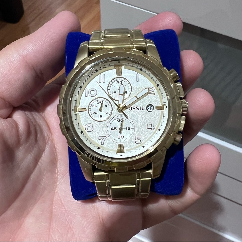 Fossil Men's Dean Stainless Steel Quartz Dress Chronograph Watch